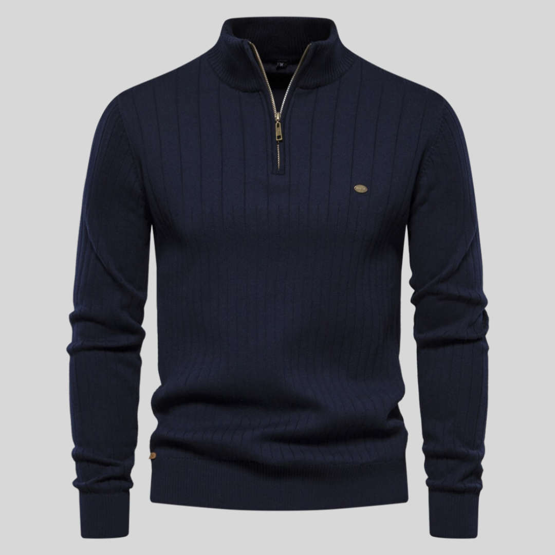 Louie | Men's Quarter Zip Long Sleeve Sweater